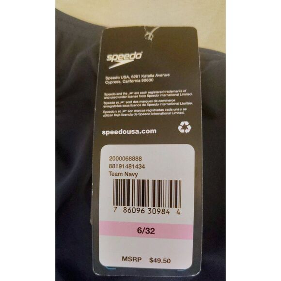 NWT Speedo Solid Super Pro ProLT Size 6/32 Competitive Swim 1Piece Blue Workout - Picture 5 of 6